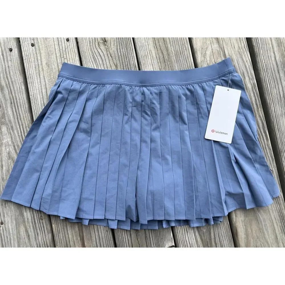 Lululemon High-Rise Pleated Tennis Skirt Oasis Blue Women’s Size 12 - Picture 6 of 12